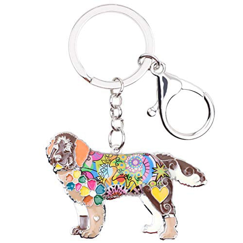 Gift Cute Alloy Dog Pattern Handbag Bag Pendant Ornament Key Holder Key Chain 